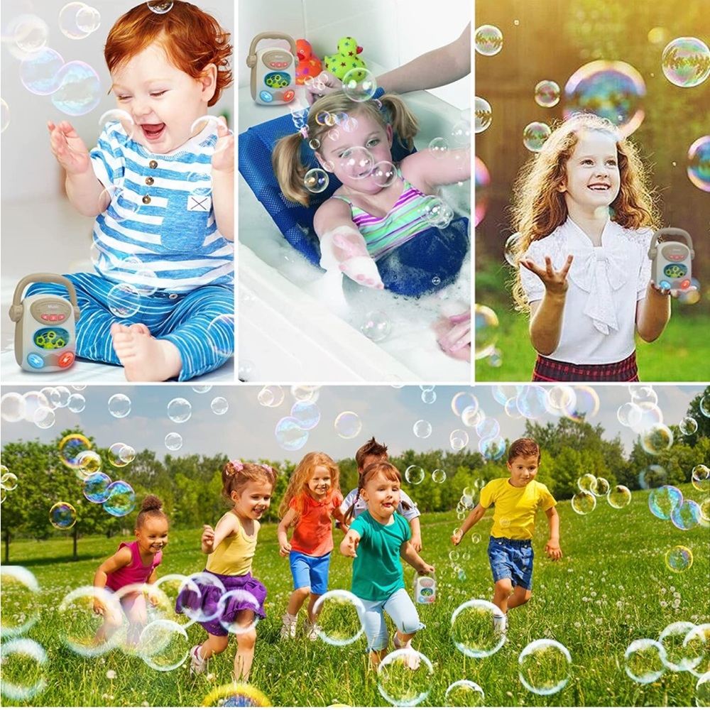 Toys Bubble Maker for Toddlers Boys Girls, Portable Bubble Machine Blower - Picture 4 of 4